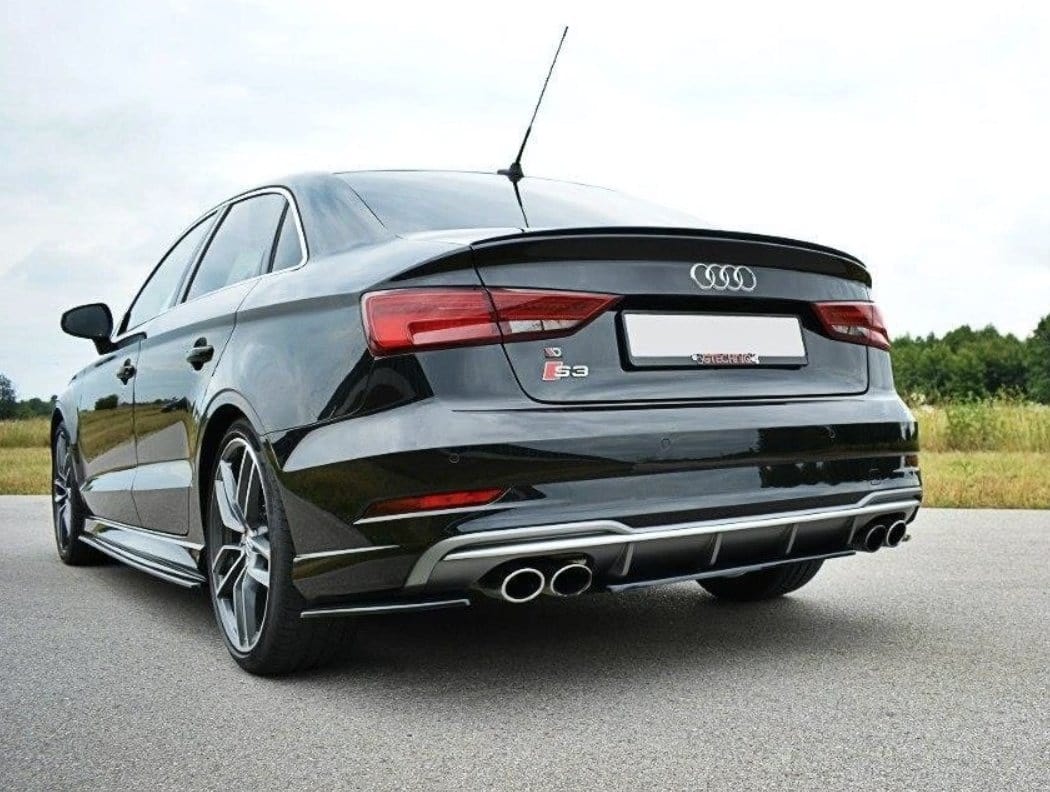 Maxton Design Central Rear Splitter Audi 2017+ Face Lift S3 8V Sedan