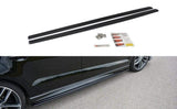 Maxton Design Side Skirts Splitters Audi 2017+ S-Line Only Face Lift S3 / A3 8V Sedan