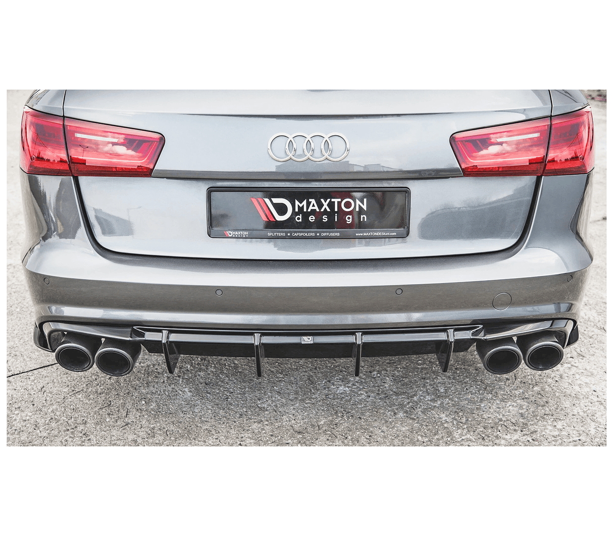 Maxton Design Rear Valance Audi Avant 2015+ S6 / 2014+ A6 S-Line C7 Face Lift