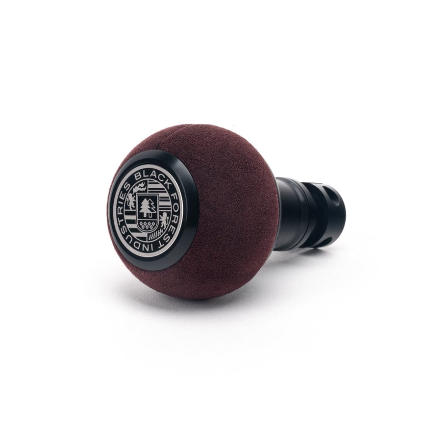 BFI Heavy Weight Shift Knob GS2 Aubergine Alcantara / Black Anodized (Threaded)