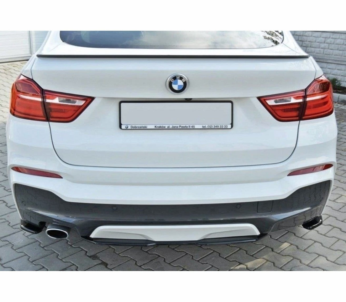 Maxton Design Central Rear Splitter BMW F26 X4 M-Package (Without A Vertical Bar)