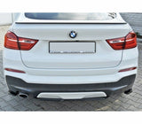 Maxton Design Central Rear Splitter BMW F26 X4 M-Package (Without A Vertical Bar)