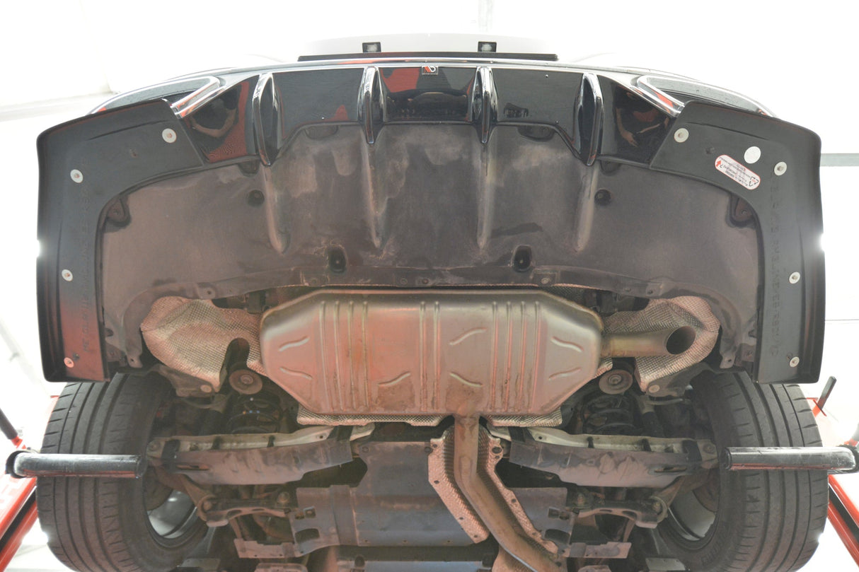 Maxton Design Central Rear Splitter (With Vertical Bars) Mercedes-Benz CLA Coupe C118