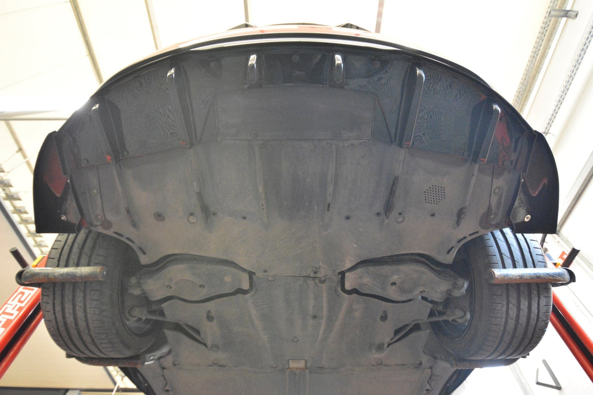Maxton Design Rear Splitter (With Vertical Bars) V.2 - Tesla Model 3 Project Highlight (Facelift)