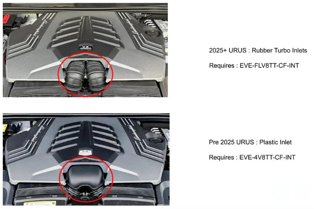 Eventuri 4.0TFSI Twin Turbo V8 Black Carbon Intake System 2025+ - Porsche / Lamborghini