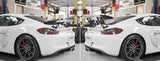 Fabspeed Porsche 981/718 Cayman GT4 Monoblock Wing Risers (2015+)