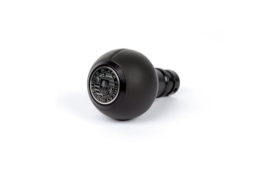 BFI Heavy Weight Shift Knob GS2 Black Nappa Leather / Black Anodized (Threaded)