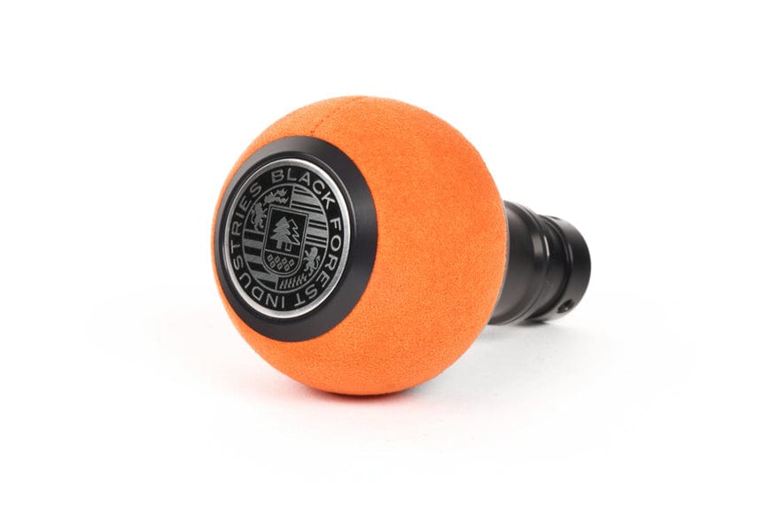 BFI Heavy Weight Shift Knob GS2 Orange Alcantara / Black Anodized (Threaded)