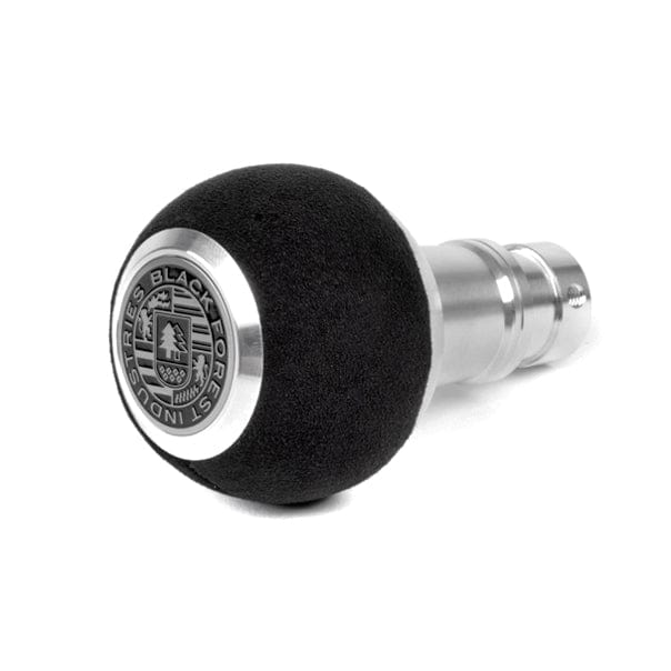 BFI Heavy Weight Shift Knob GS2 Black Alcantara / Machined Finish (Threaded)