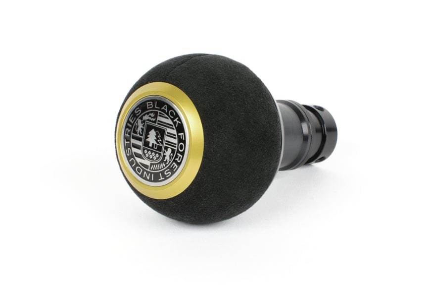 BFI Heavy Weight Shift Knob GS2 Black Alcantara / Gold Top / Black Anodized (Threaded)