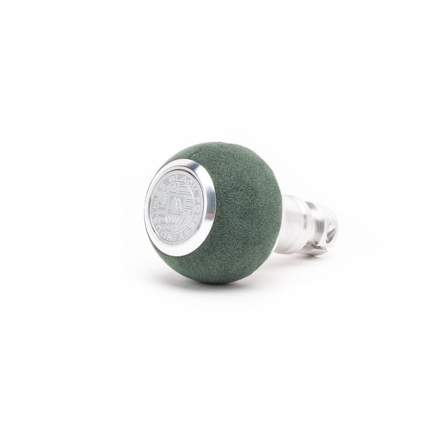 BFI Heavy Weight Shift Knob GS2 Emerald Green Alcantara / Machined Finish (Threaded)
