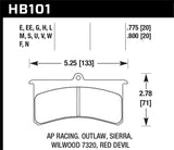 Hawk AP Racing DTC-70 CP7555D70 Race Brake Pads