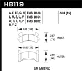 Hawk 15-17 Ford Mustang Brembo Package DTC-50 Front Brake Pads