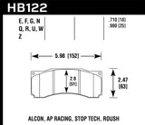 Hawk Sierra/Outlaw/Wilwood Blue 9012 Race Brake Pads