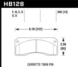 Hawk Brembo X9 060 71/74 / Brembo XA4 D3 01/04 / Wilwood Integra IP Racing DTC-70 Brake Pads