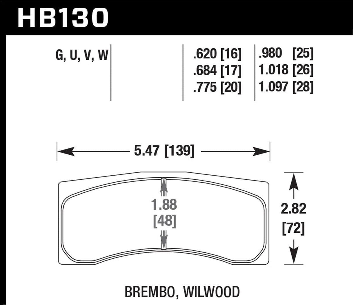 Hawk CP2361/CP3228/CP5104/CP5144 AP Racing HT-14 Brake Pads