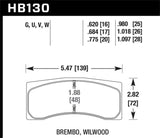Hawk Brembo 16mm DTC-60 Race Brake Pad Sets