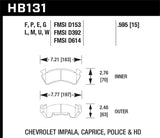 Hawk DTC-80 71-86 Chevy C20 Front Race Brake Pads