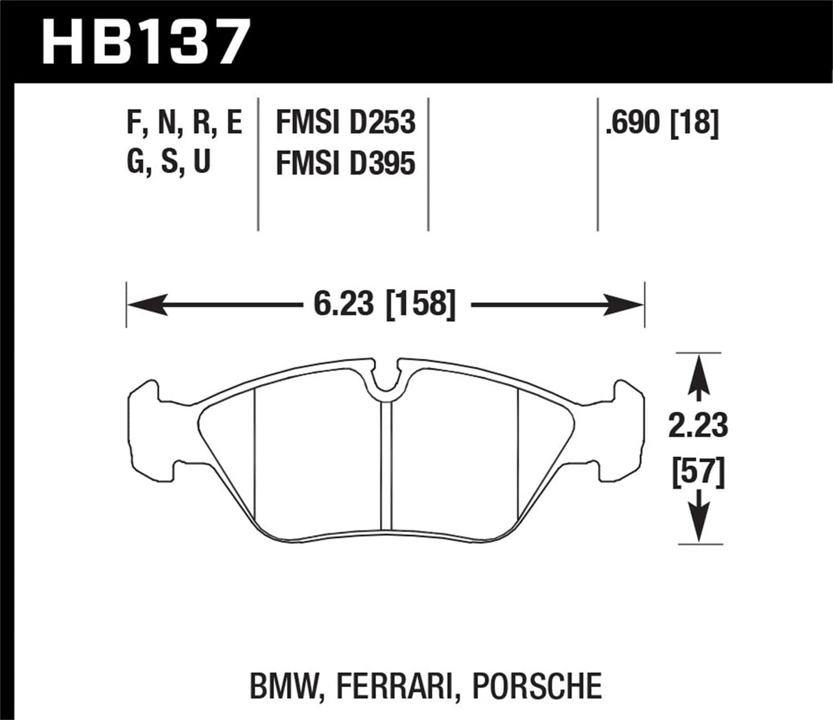 Hawk HP+ Street Brake Pads (NLA)