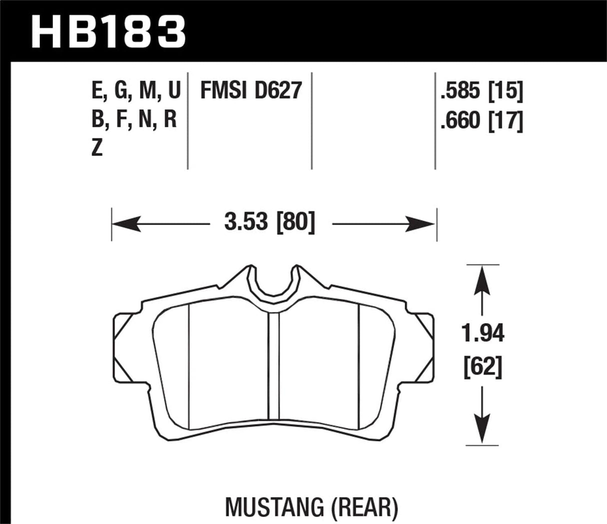Hawk 00-07 Ford Focus Blue 9012 Rear Race Brake Pads