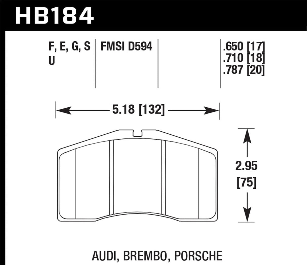 Hawk Performance Alcon Mono 6, Model 4497 DTC-70 Race Brake Pads