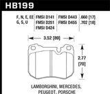 Hawk 84-93 Ford Mustang Blue 9012 Race Front Brake Pads