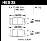 Hawk 79-84 Mazda B2000 / 70-74 RX-2 / 74-78 RX-4 / 79-85 RX-7 Blue 9012 Front Race Brake Pads