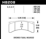 Hawk HP+ 08-09 Mazda 3 / Ford/ Volvo DTC-60 Race Front Brake Pads