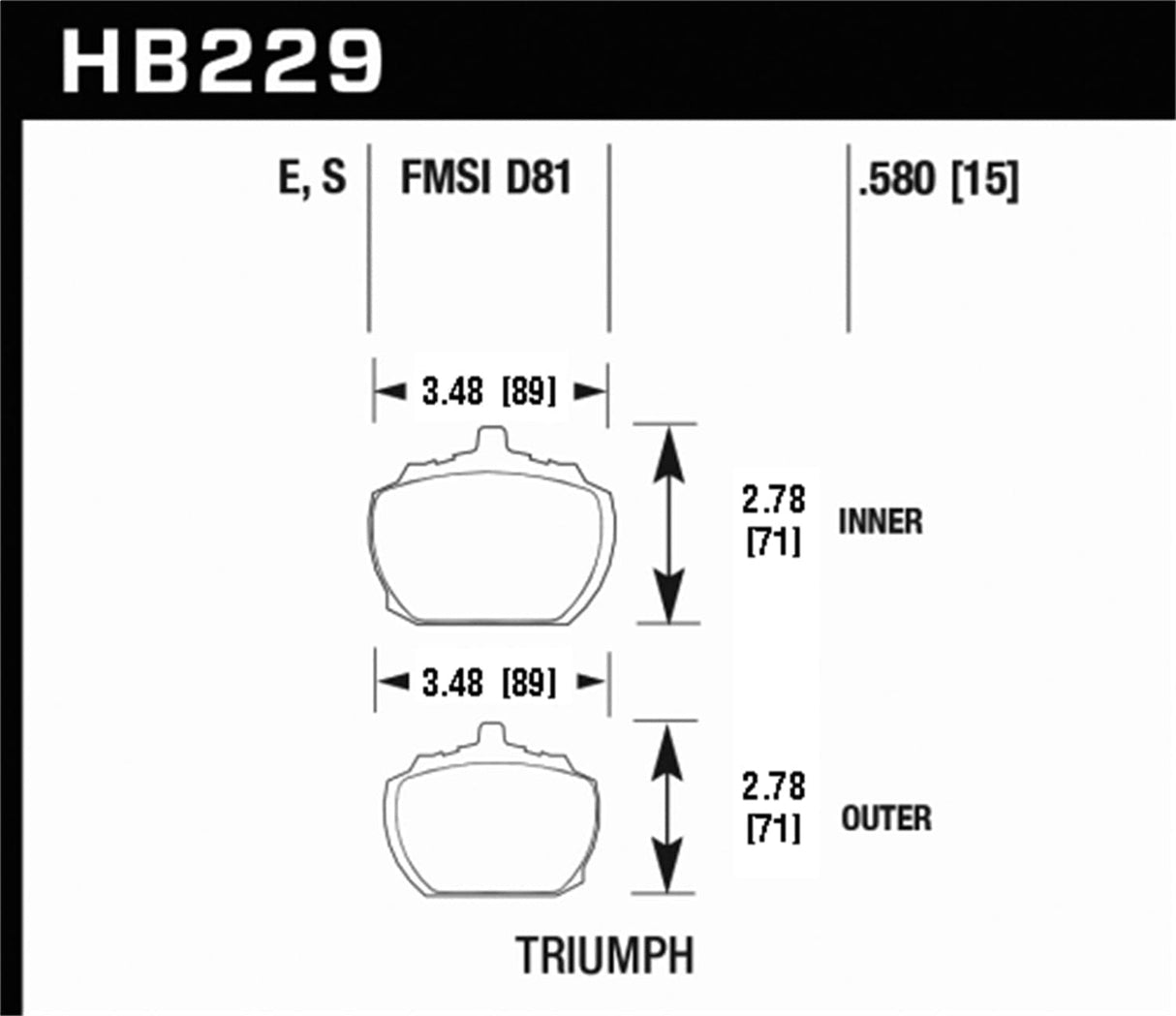 Hawk SRT4 Blue 9012 Front Race Pads
