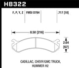 Hawk Chevy / GMC Truck / Hummer Performance Ceramic Street Front Brake Pads