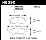 Hawk 99 Cavalier HPS Street Front Brake Pads (NLA)