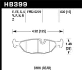 Hawk 84-95 Mazda RX-7 / 03-05 Mazda 6 Blue 42 Rear Brake Pads
