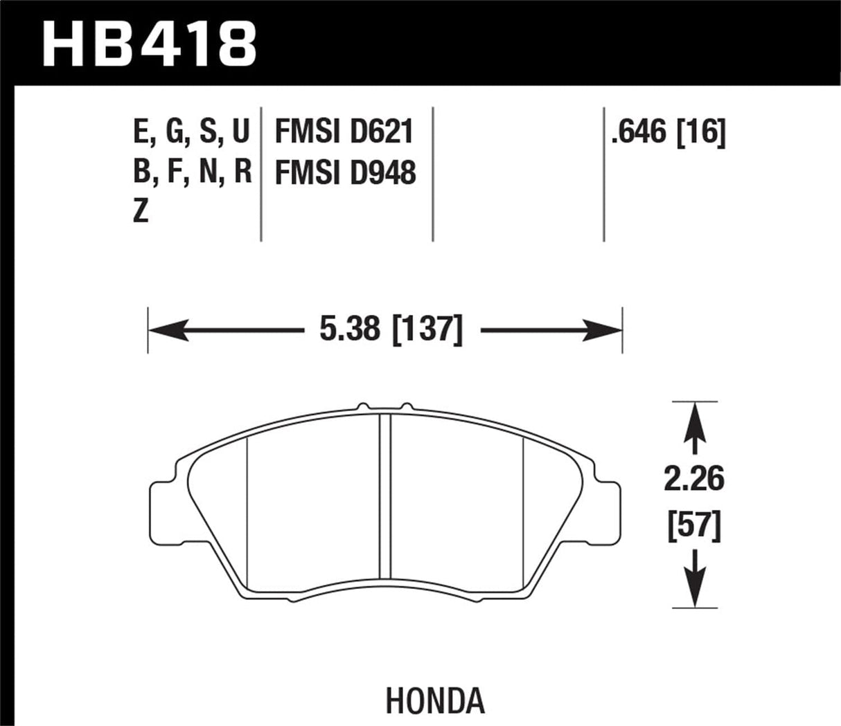 Hawk 02-04 Acura RSX / 94-97 BMW 840CI/850CI / 92-02 Nissan Skyline Blue 9012 Front Race Brake Pads