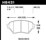 Hawk 01-05 Lotus Elise / 10-11 Lotus Elise/Exige Blue 9012 Race Front Brake Pads