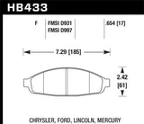 Hawk 03-06 Evo / 04-09 STi / 09-10 Genesis Coupe (Track Only) / 2010 Camaro SS DTC-60 Race Front Bra