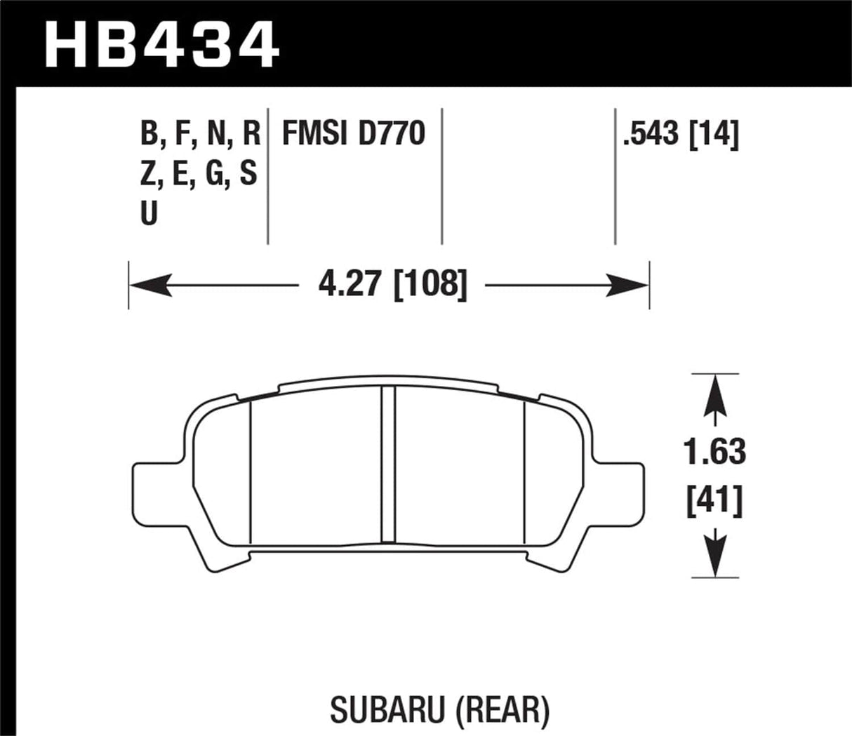 Hawk Chrysler / Dodge / Plymouth Blue 9012 Rear Race Brake Pads