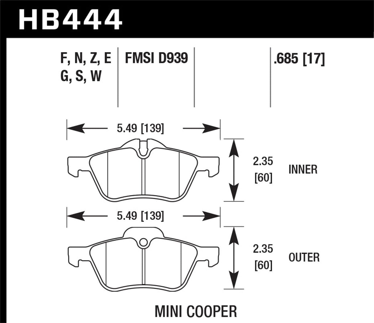 Hawk 02-06 Acura RSX Type S / 06-11 Honda Civic Si Coupe / 00-09 S2000 DTC-30 Race Front Brake Pads