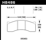 Hawk BMW 330Ci/330i/330Xi/M3/X3/Z4 DTC-70 Front Race Pads