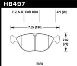 Hawk 04+ Acura TSX / 99-08 TL / 01-03 CL / 08+ Honda Accord EX DTC-70 Race Front Brake Pads