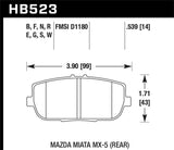 Hawk 06-07 WRX DTC-30 Rear Race Pads