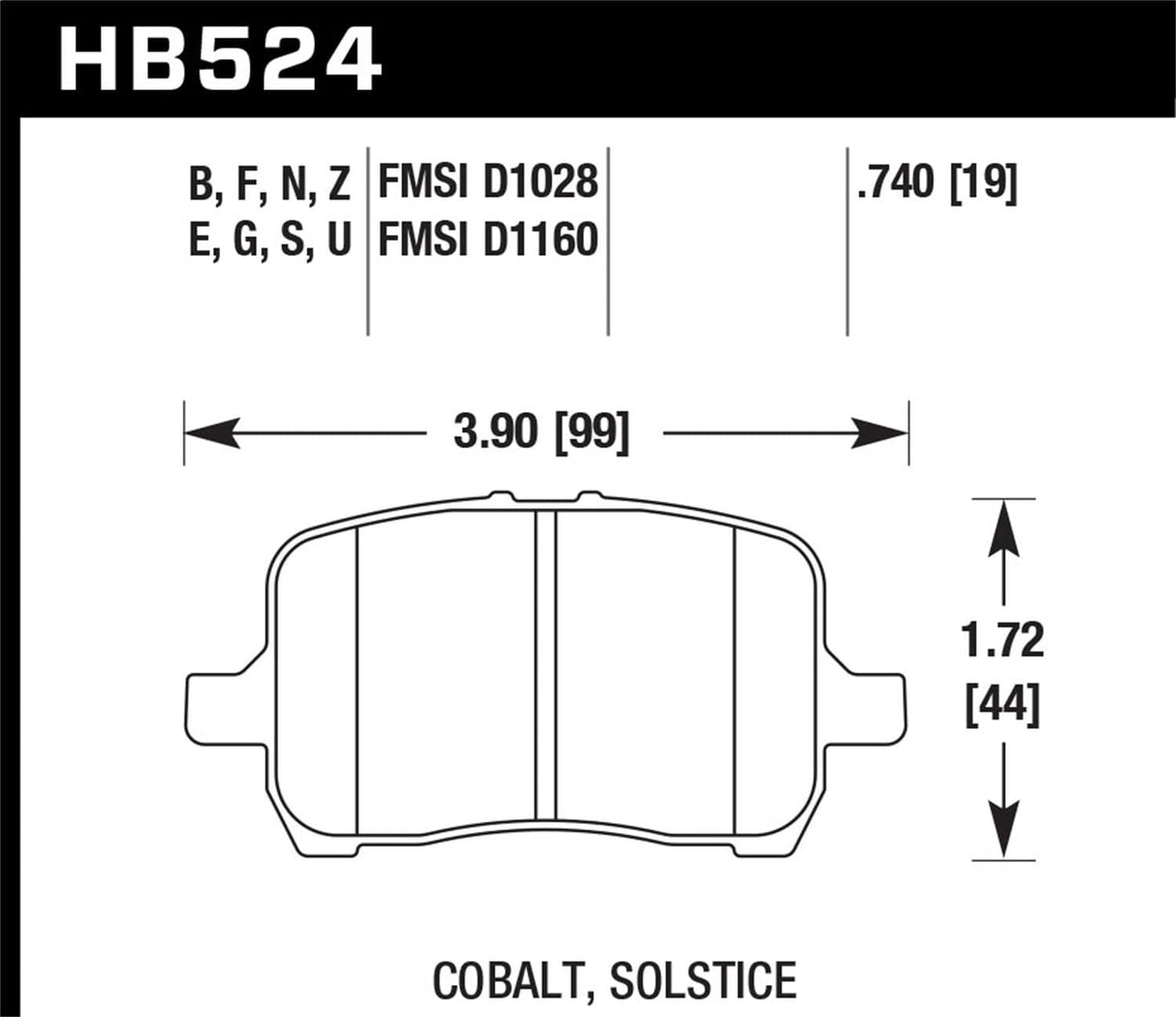 Hawk 06-07 WRX / 89-96 Nissan 300ZX / 89-93 Skyline GT-R Blue 9012 Front Race Pads
