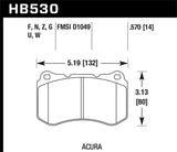 Hawk 06-14 Mazda MX-5 Miata (NC) DTC-70 Race Front Brake Pads