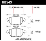 Hawk 98-02 Chevy Camaro / 98-02 Pontiac Firebird Race DTC-60 Front Brake Pads