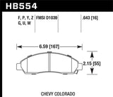 Hawk 04-05 Mazda Miata DTC-60 Motorsports Front Brake Pads