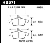 Hawk 07-09 Mazdaspeed3 / 06-07 Mazdaspeed6 / 06-07 Mazda3 HPS Street Rear Brake Pads (NLA)