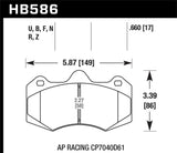 Hawk DTC-80 10-11 Chevy Camaro SS Race Rear Brake Pads