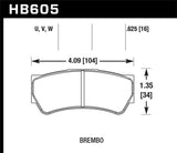 Hawk DTC-80 Brembo 28mm Race Brake Pads