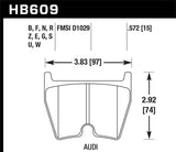 Hawk DTC-80 08-13 BMW M3 Front Race Brake Pads