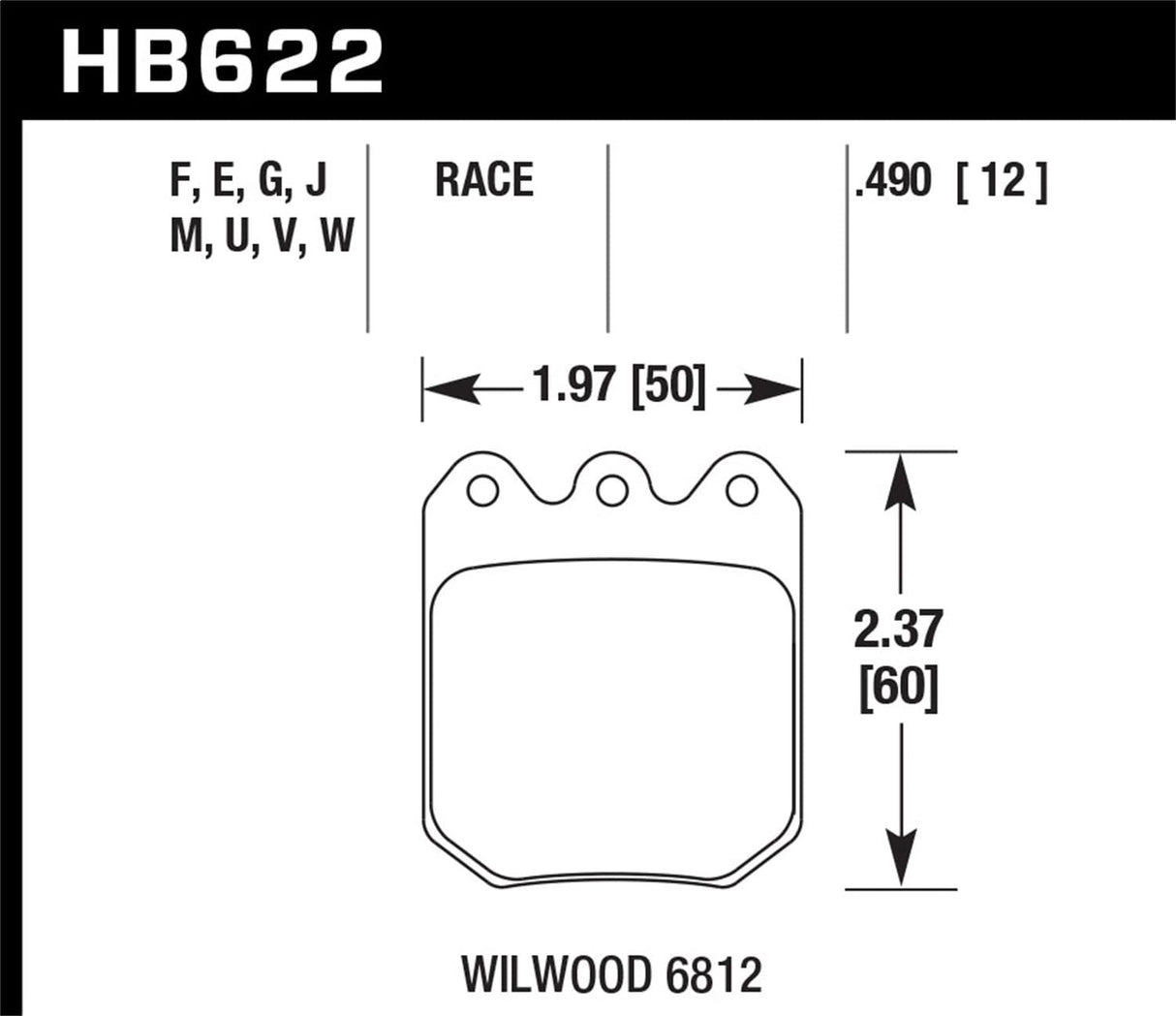 Hawk Wilwood 7816 Blue 9012 Race Brake Pads