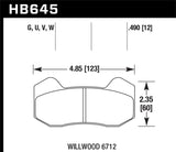 Hawk Wilwood Superlite DTC-30 Race Brake Pads